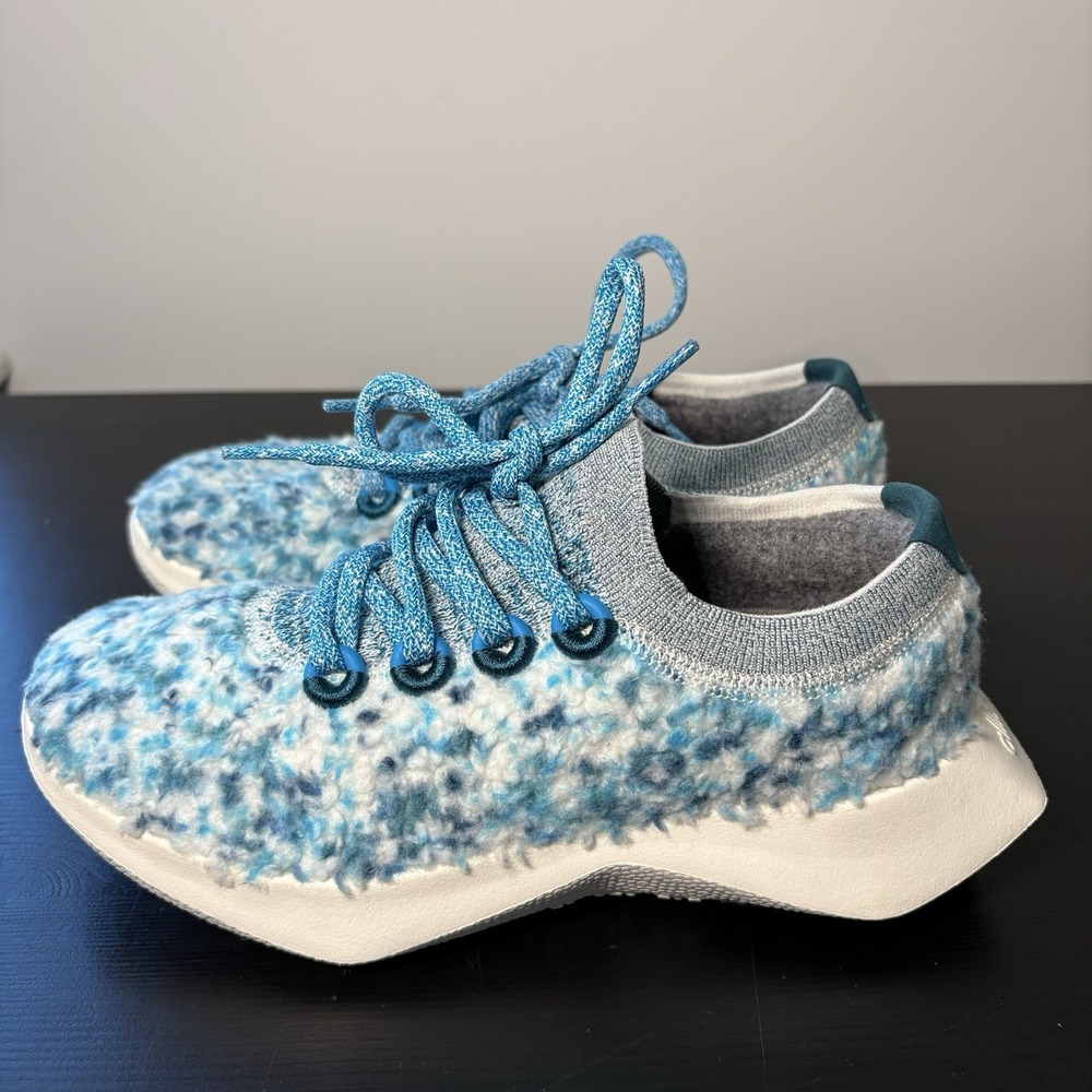 Allbirds Wool Dasher 2 Fluff Shoes - NEW Womens 8 Teal / Emerald - #48964-OFCL